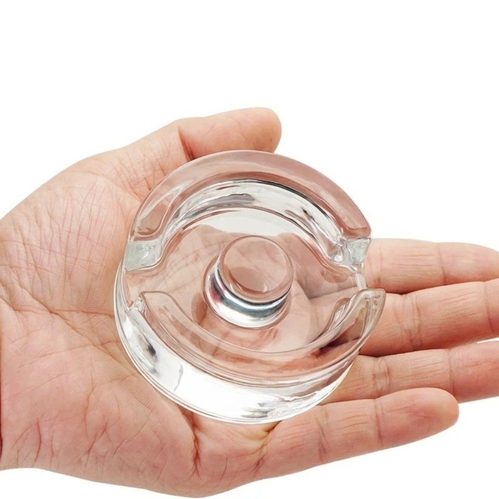 Mason Jar Wide Mouth - Fermented Glass Weight Lid with Handle