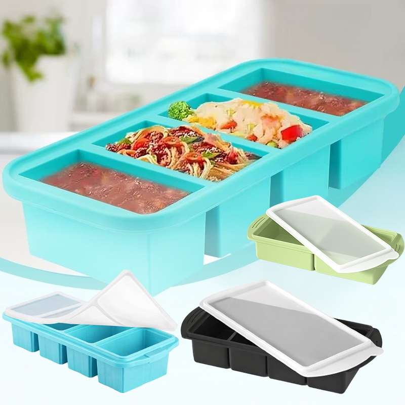 Xl Food Storage Containers With Lids - Large Silicone Ice Cube Mold with