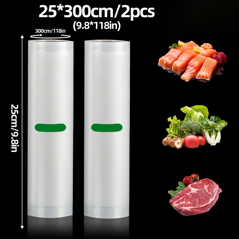 Food Storage Vacuum Seal - 2-Pack 3M Vacuum Sealer Rolls: BPA-Free,