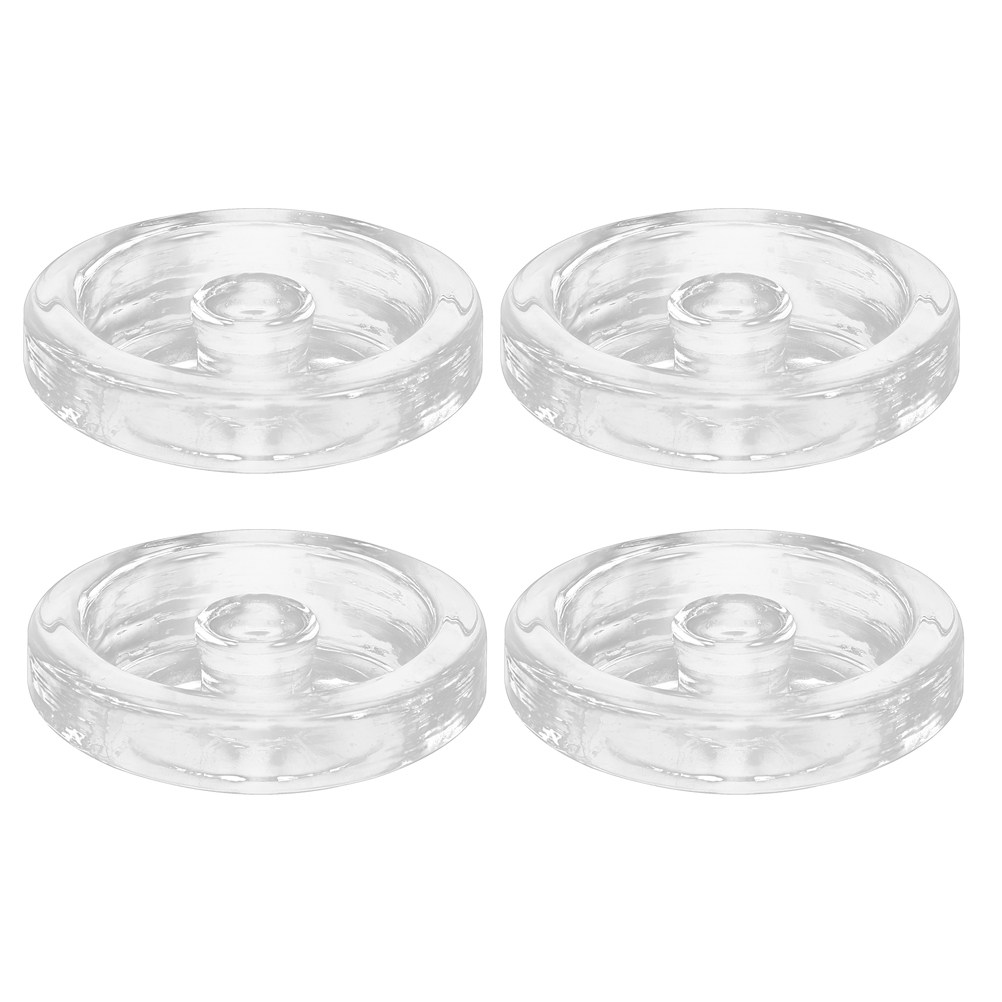 Mason Jar Wide Mouth - 4Pcs Clear Fermenting Weights Glass for