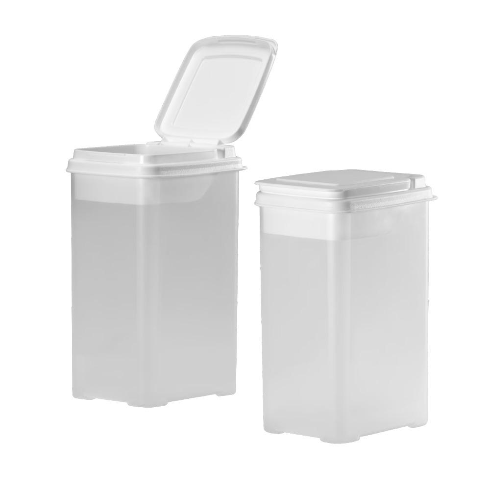 Food Storage Quart Containers - 3.25 Quart Plastic Flour Containers with