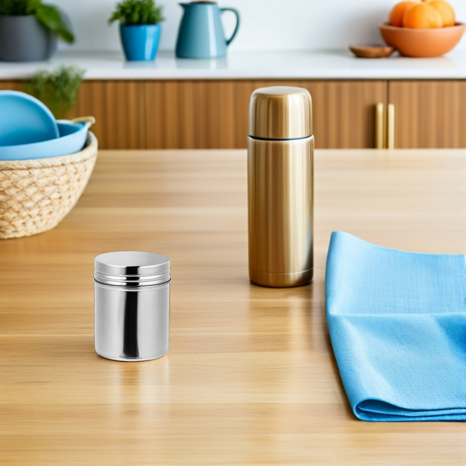 Food Storage In Stainless Steel - 2Pcs Stainless Steel Canisters 304 Food