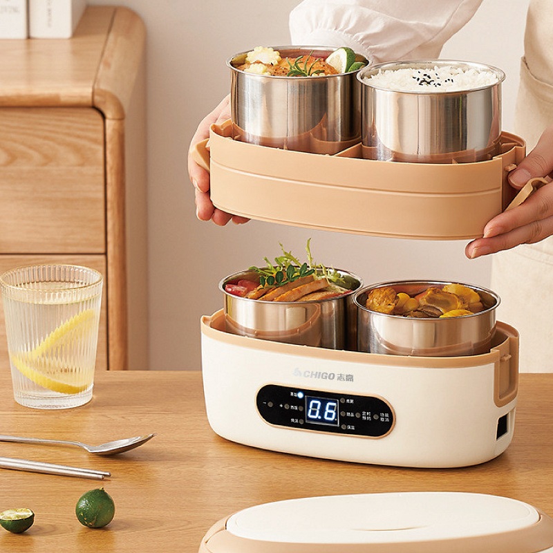 2L 300W Smart Electric Lunch B - đánh giá và giá Stainless Lunch Box