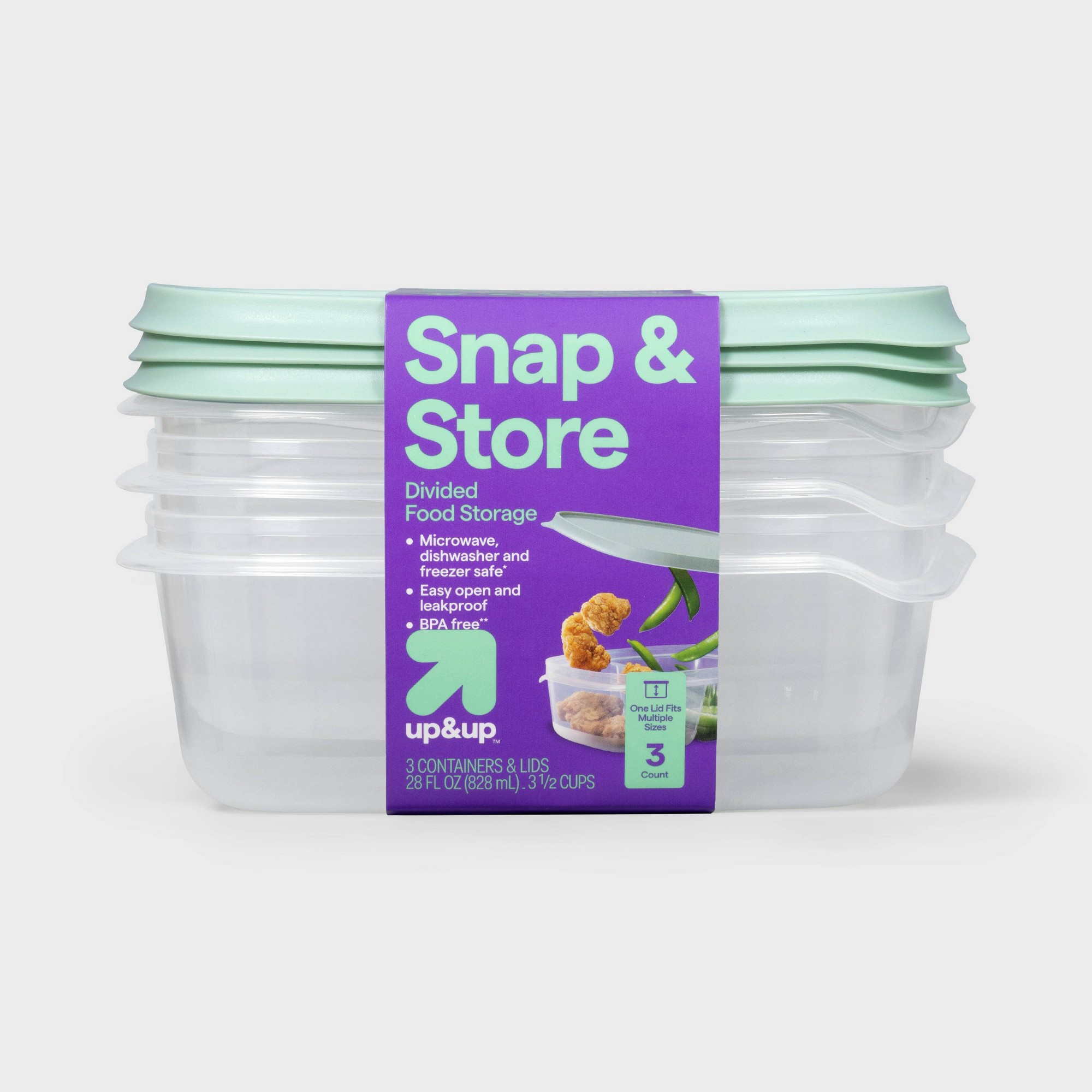 3ct Clear Plastic Divided Rect - đánh giá và giá Storage Food Prep