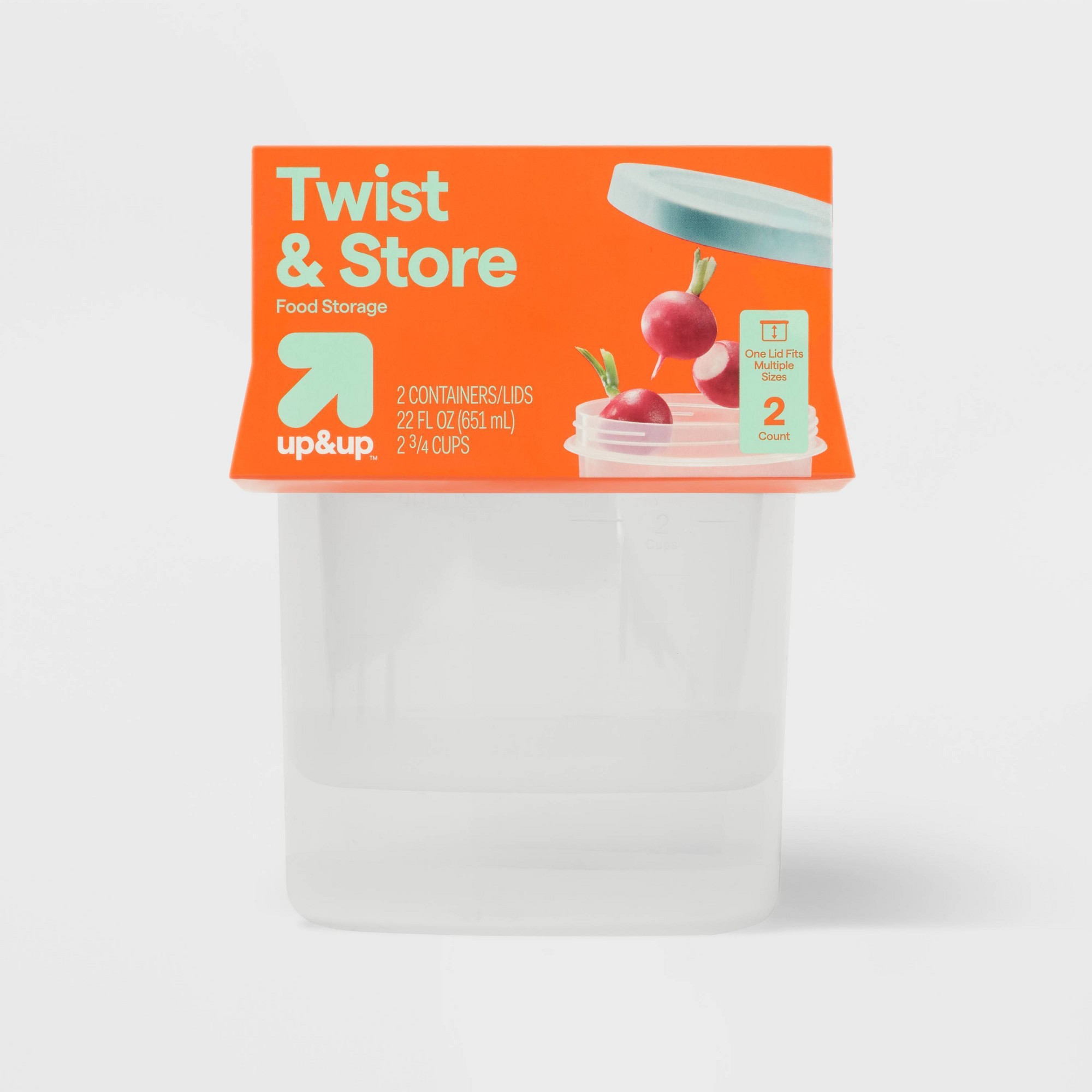 2ct Large Round Twist Food Sto - đánh giá và giá Storage Food Prep