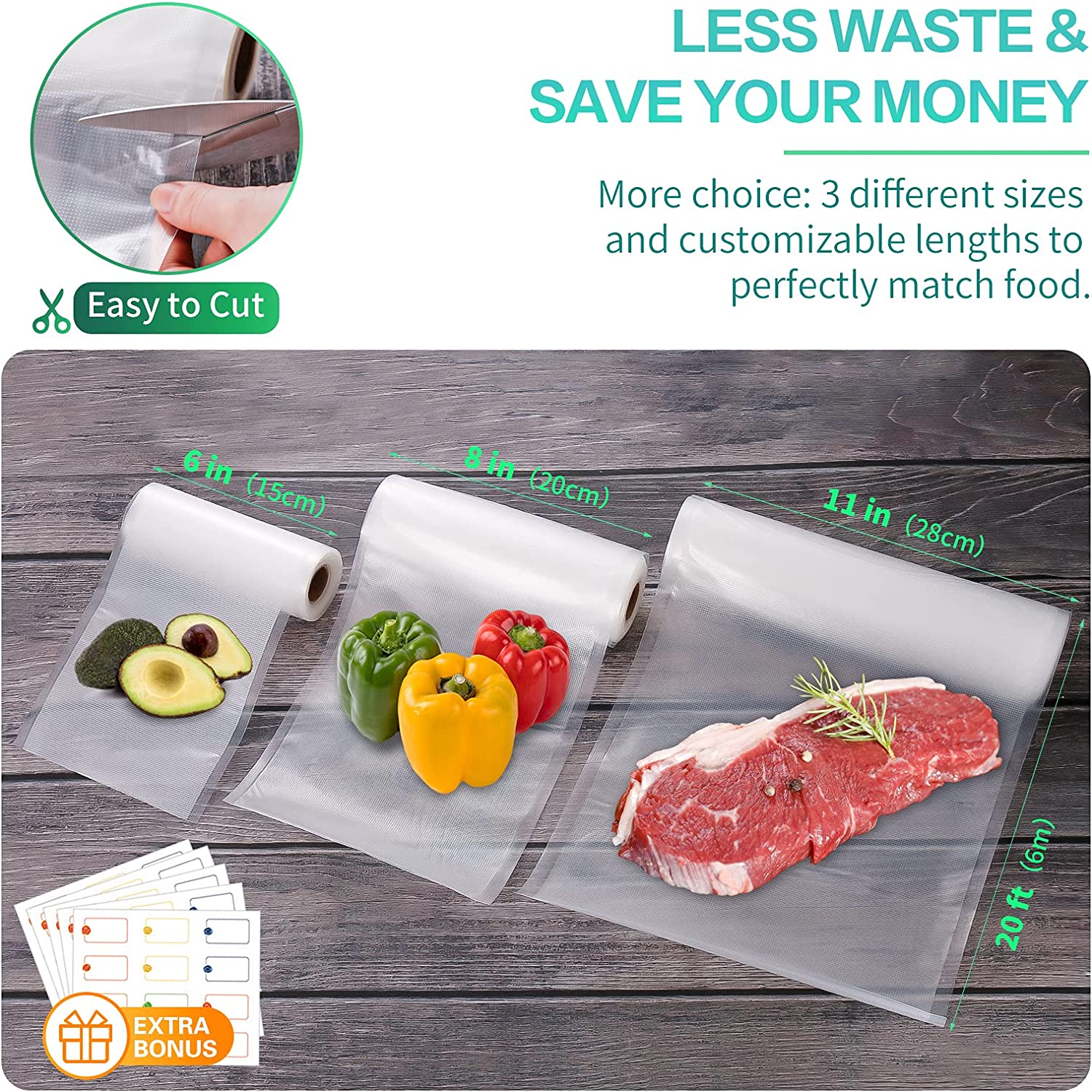 Kitchen Bags For Vacuum Food V - đánh giá và giá Vacuum Sealer Bag
