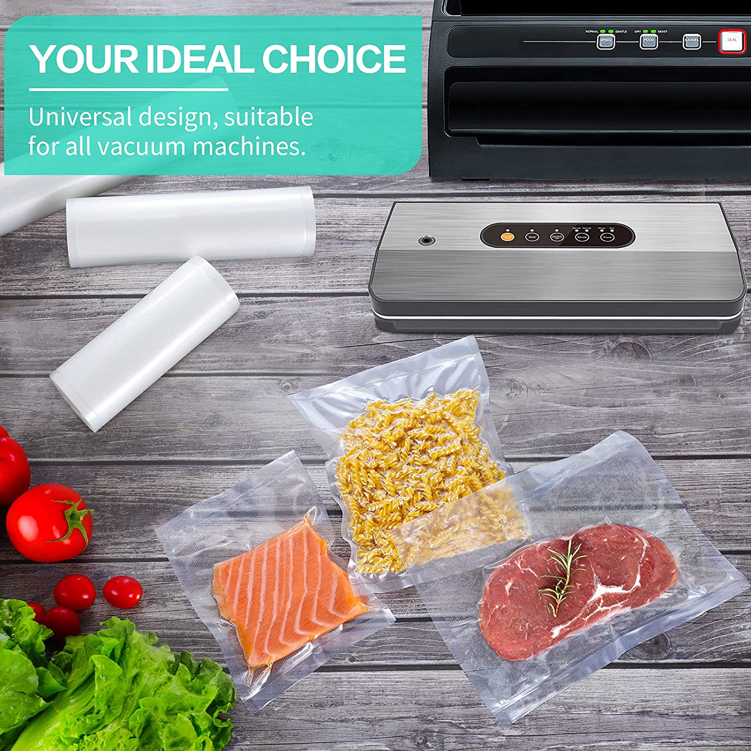 Kitchen Bags For Vacuum Food V - đánh giá và giá Vacuum Sealer Bag