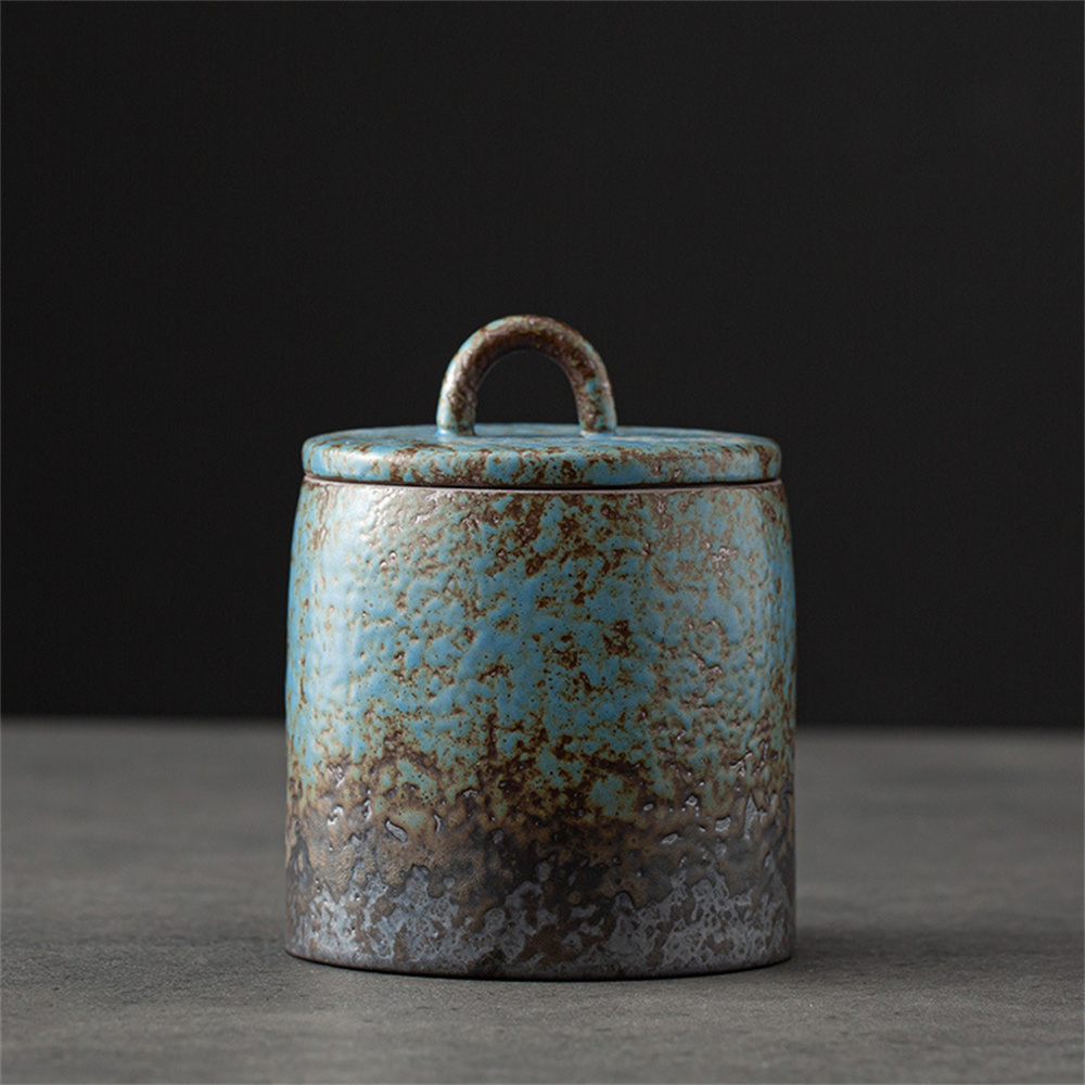 Ceramic Tea Caddy Sealed Jar S - đánh giá và giá Food Storage Quart