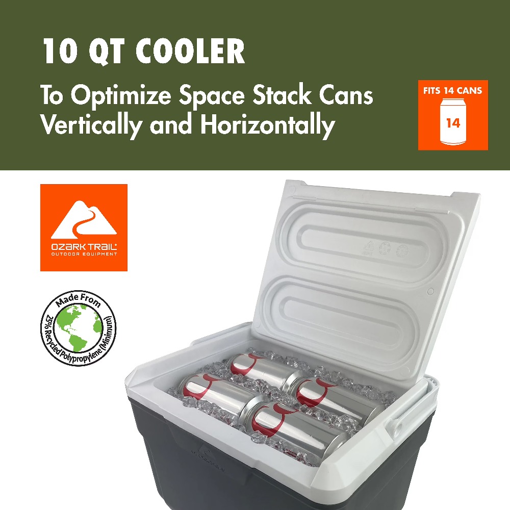 Insulated Hard-Sided Cooler 10 - đánh giá và giá Food Storage Quart Containers