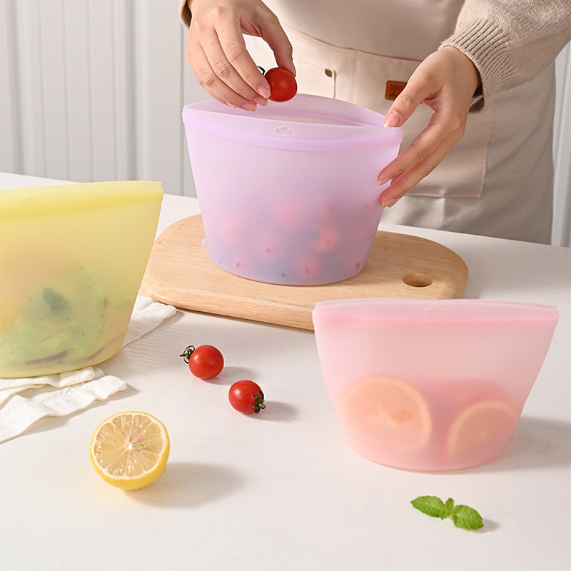 Self-Sealing Silicone Storage  - đánh giá và giá Food Storage Silicone Bags