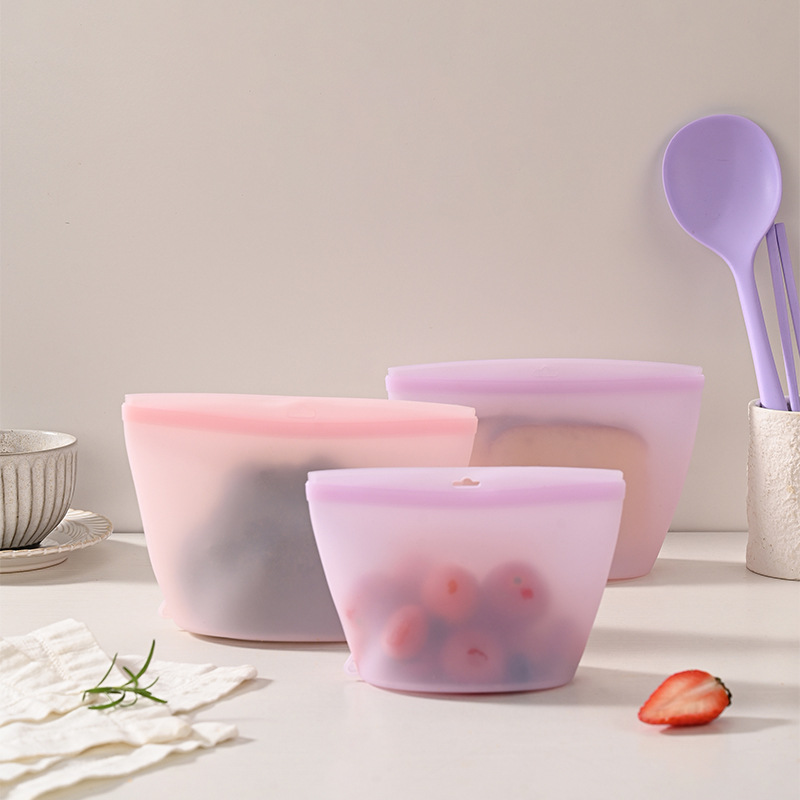 Self-Sealing Silicone Storage  - đánh giá và giá Food Storage Silicone Bags