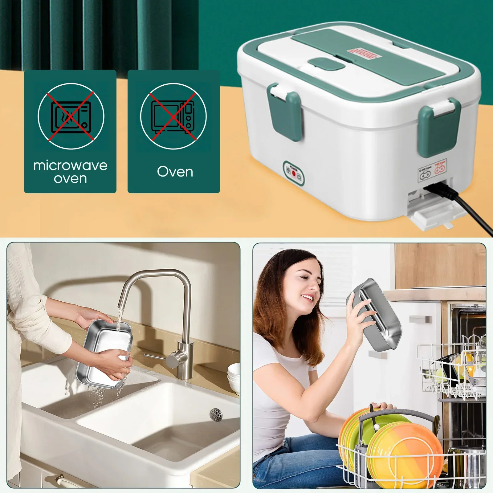 Electric Lunch Box Food Warmer - đánh giá và giá Food Storage For Camping