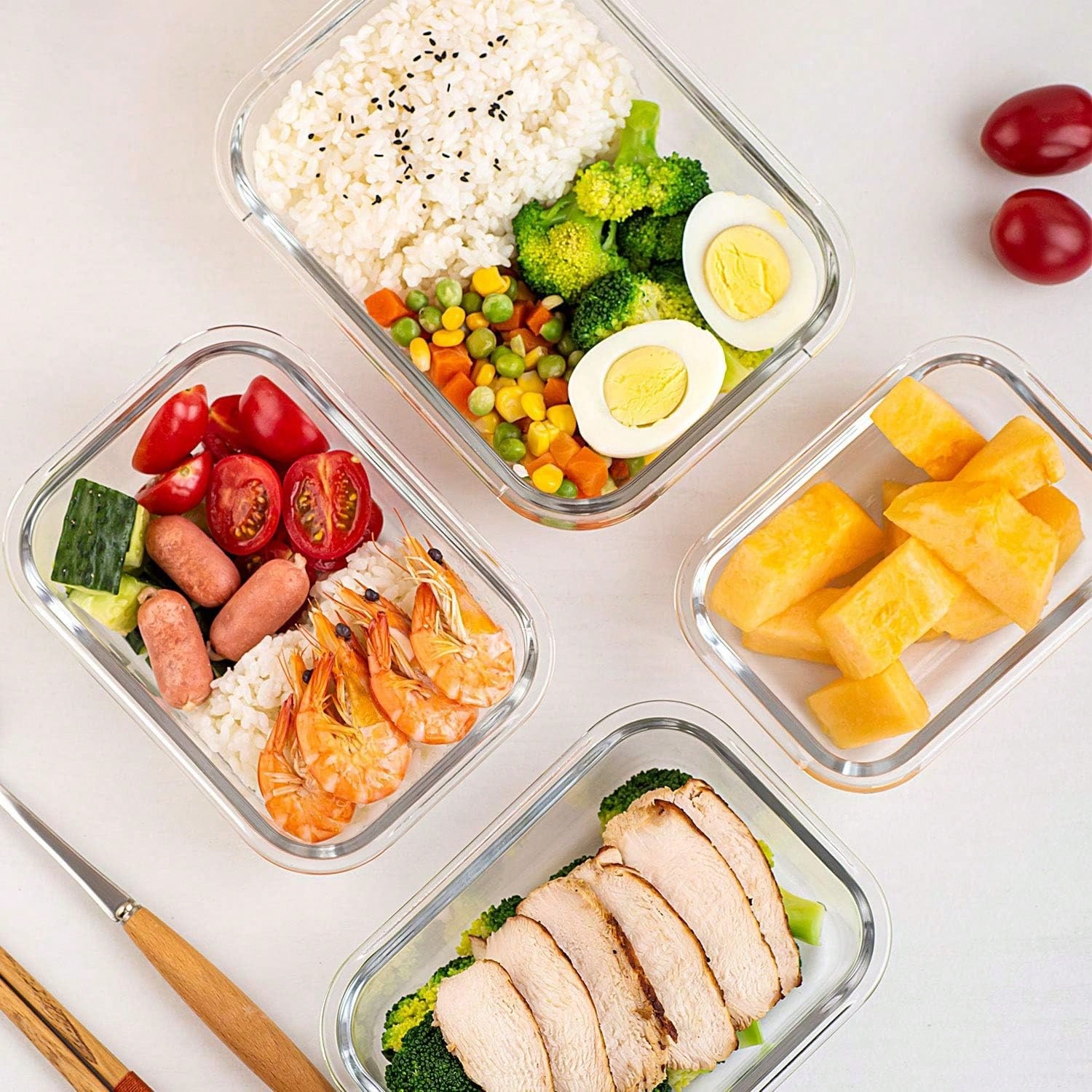 10 Pack Glass Meal Prep Contai - đánh giá và giá Food Storage Quart