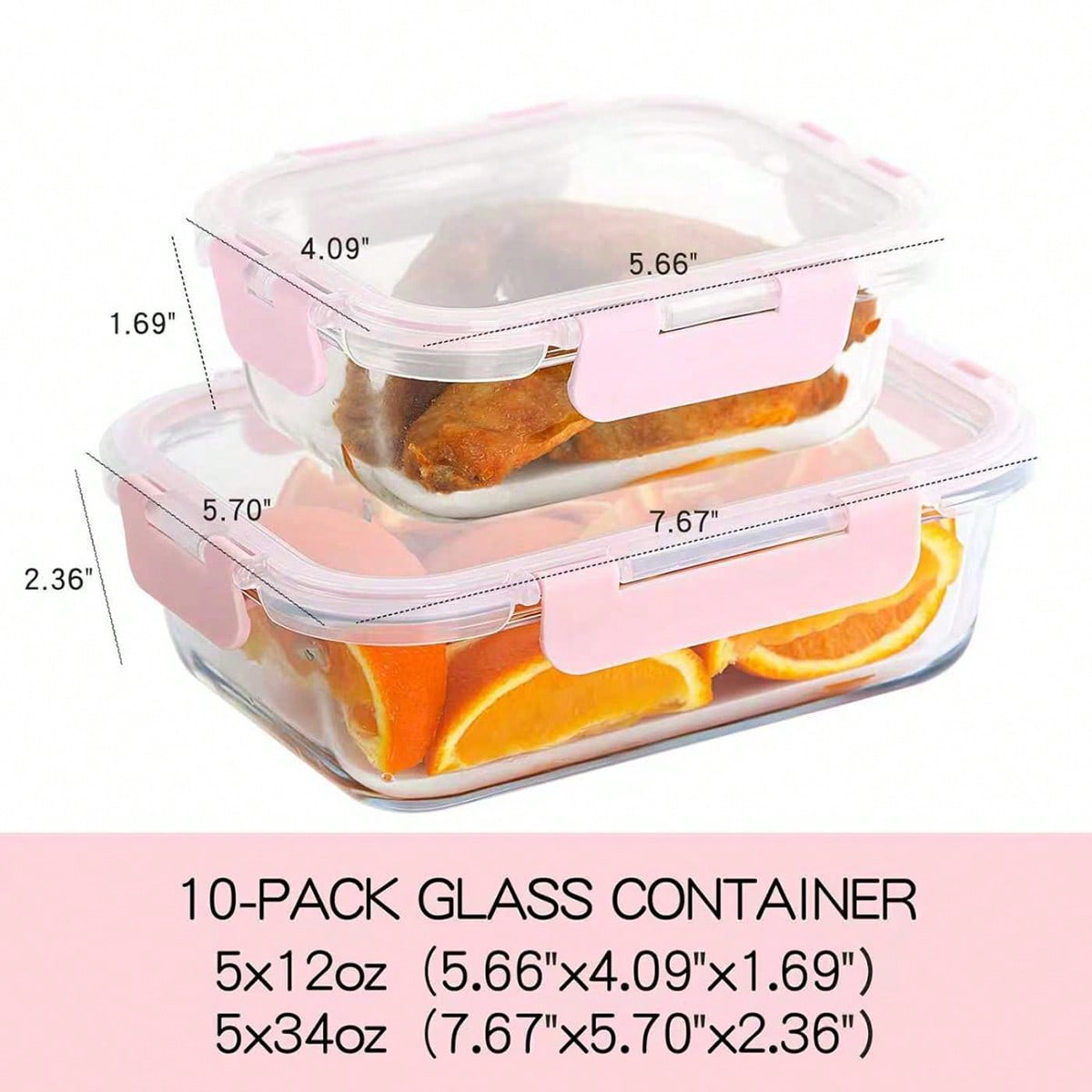 10 Pack Glass Meal Prep Contai - đánh giá và giá Food Storage Quart