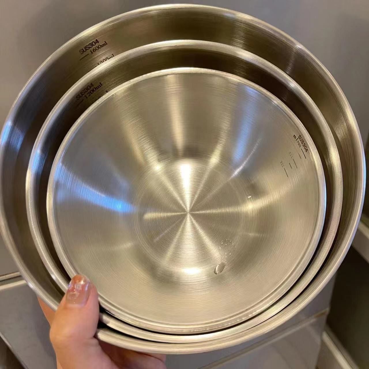 1-3 Stainless Steel Bowl Set w - đánh giá và giá Food Storage In Stainless Steel