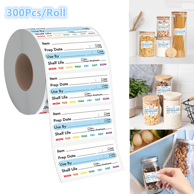 300Pcs/Roll Date Label Self-Ad - đánh giá và giá Food Storage Expiration Dates