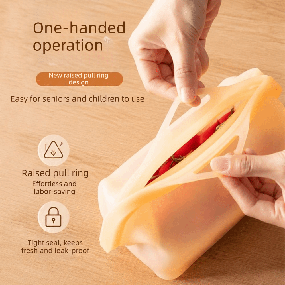 Leak Proof Silicone Food Stora - đánh giá và giá Food Storage And Temperature