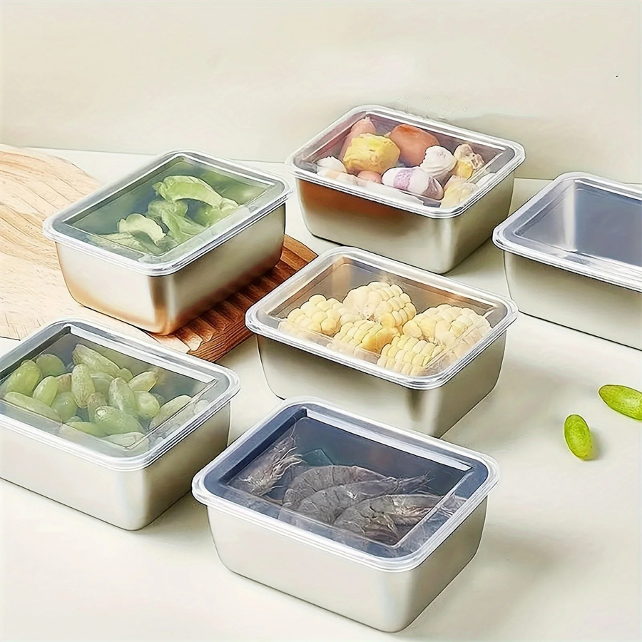 1/3/5pcs Stainless Steel Food  - đánh giá và giá Stainless Lunch Box