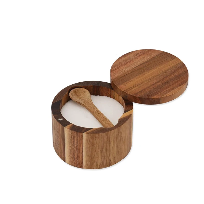 Acacia Wood Salt and Pepper Bo - đánh giá và giá Herb Keeper Container